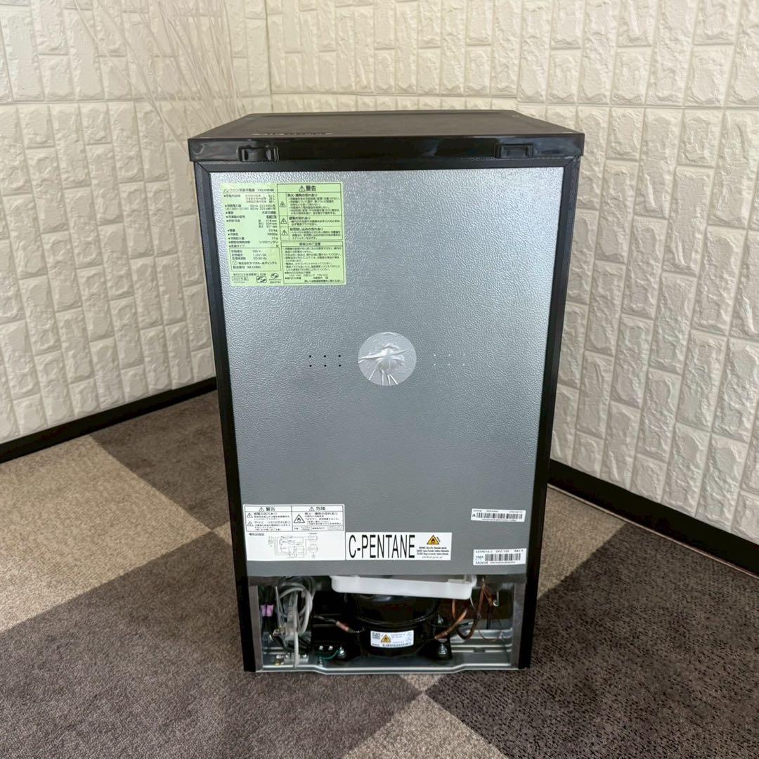 都内23区送料無料❗️ヤマダ電機　冷蔵庫　洗濯機　レンジ　ブラック家電３点セット✨