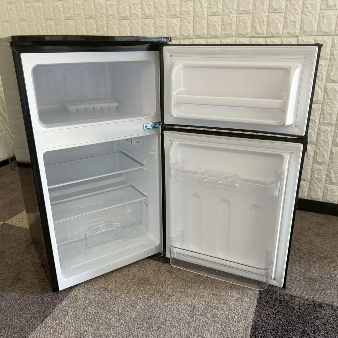 都内23区送料無料❗️ヤマダ電機　冷蔵庫　洗濯機　レンジ　ブラック家電３点セット✨