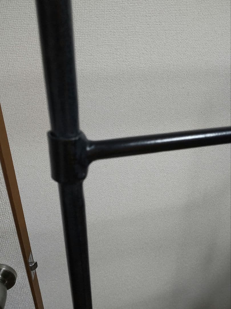 【引き取り】アイアン ハンガー 約153cm 鉄 ブラック ダークネイビー