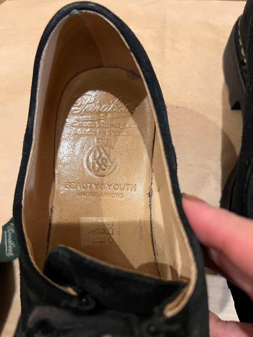 パラブーツ　ミカエル　ブラック　スエード FR40ビューティー&ユース別注