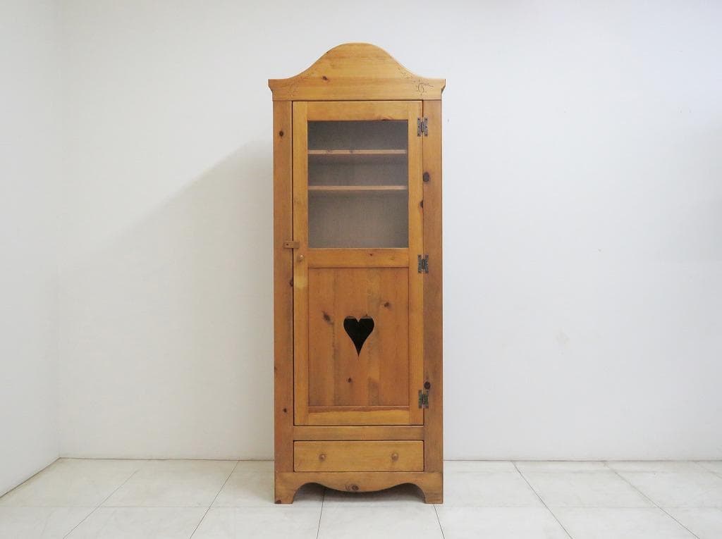 アンファン コーハウス パイン無垢材 ブックキャビネット 本棚 書棚 食器棚