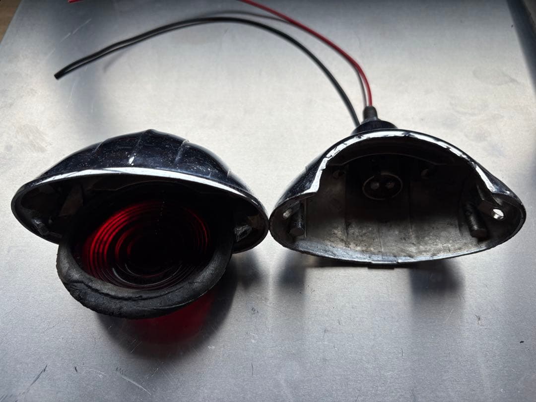 希少❗️ハーレー ナックル パン ショベル テールランプ ガラスレンズ