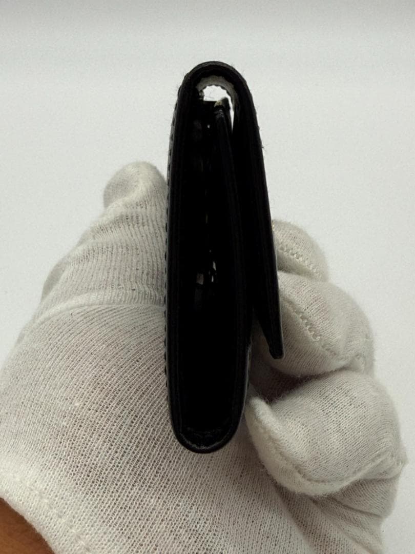 【極美品】クリスチャンディオール CDロゴ レザー 6連キーケース 黒