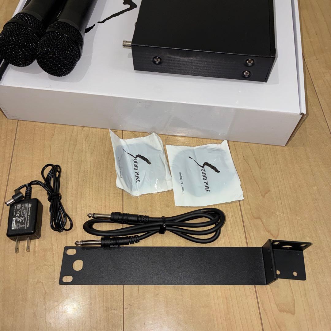 SOUNDPURE 8011IIマイク2本受信機 ワイヤレスマイクセット中古美品