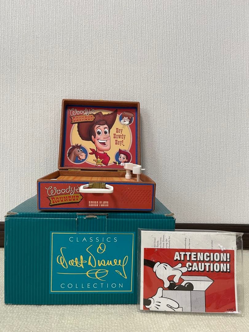 激レア　箱付き　トイストーリー　ラウンドアップ　レプリカ　レコードプレイヤー