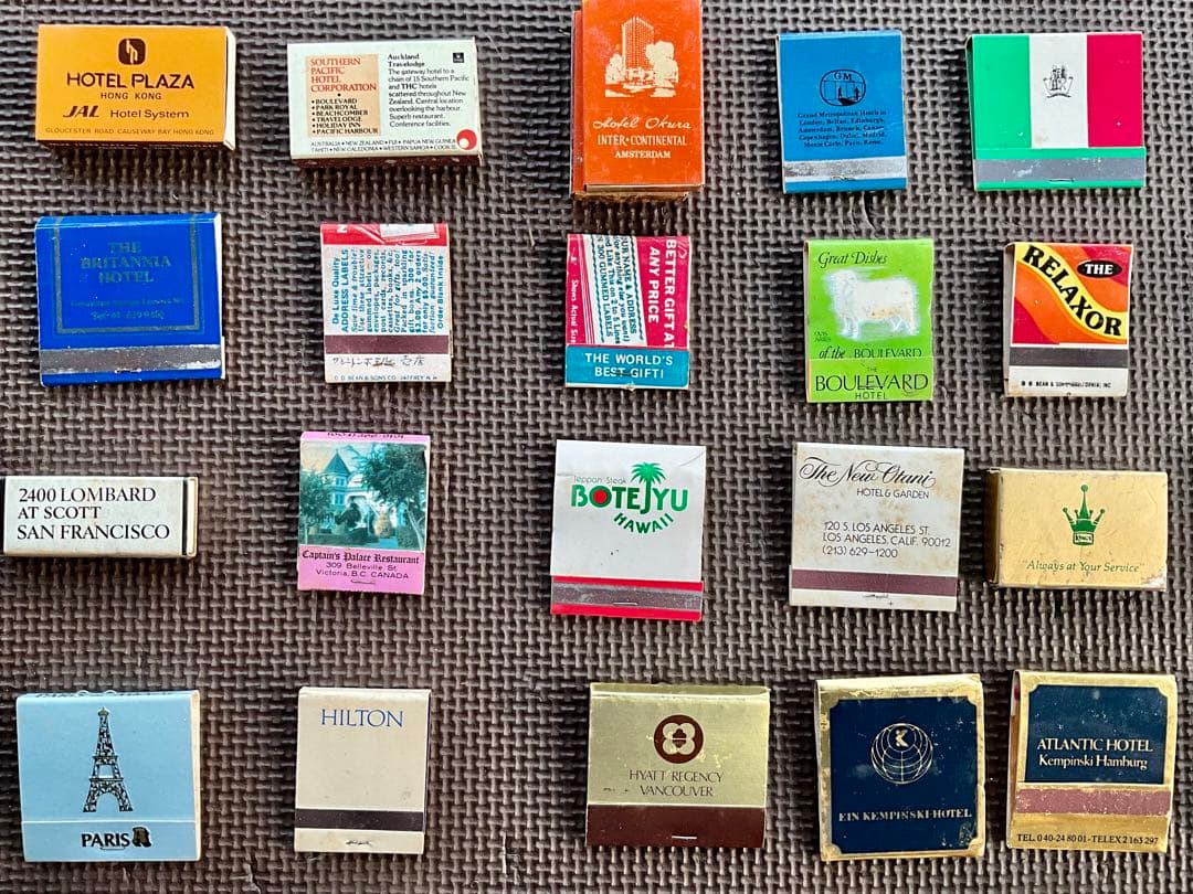 【超貴重】海外製年代物マッチ 北米 中米 欧州 中東 アジア 世界各地のマッチ