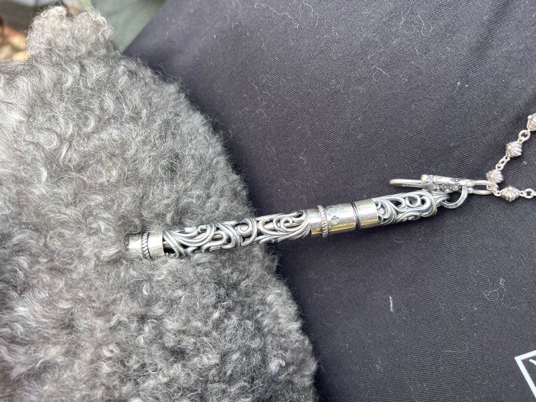 S925刻印有：重厚シルバーペンダントとしても使えるペン　SZB006