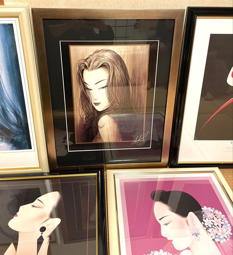 ●送料込み 鶴田一郎 アートポスター 5点まとめ●