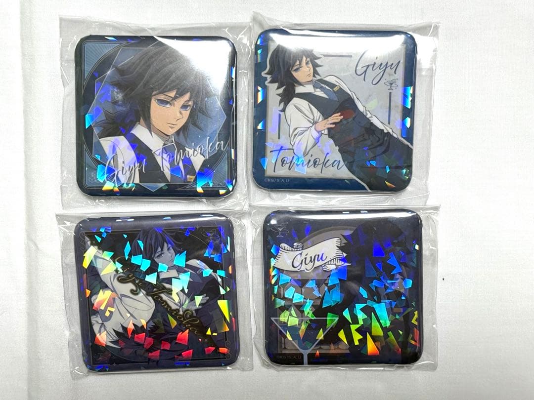 ★ 鬼滅の刃　モクテル　ロト　缶バッジ　冨岡義勇　4個