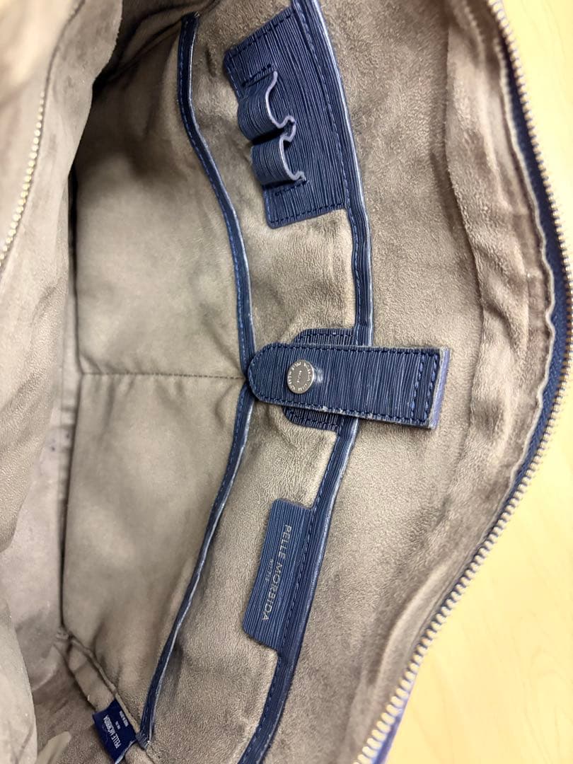 【美品】PELLE MORBIDA ペッレモルビダ ビジネスバッグ ネイビー