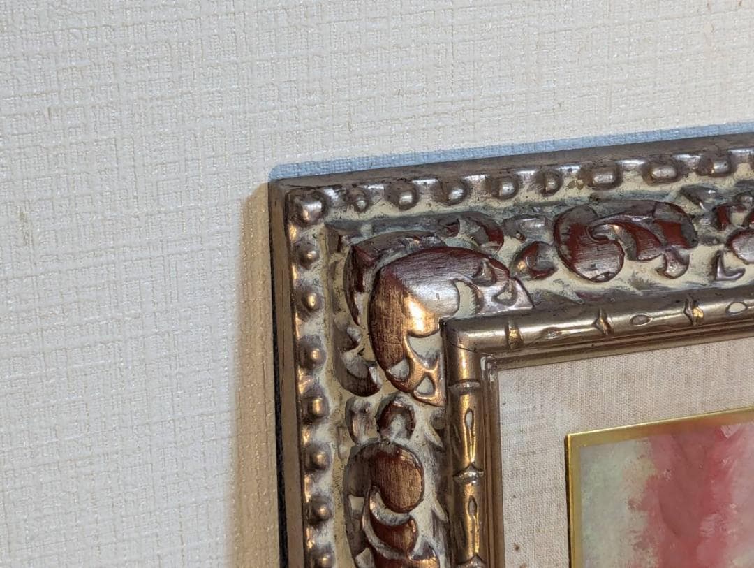 【真作】絵画　油彩10号　静物画　果物と花器　優美な色彩表現　Y148