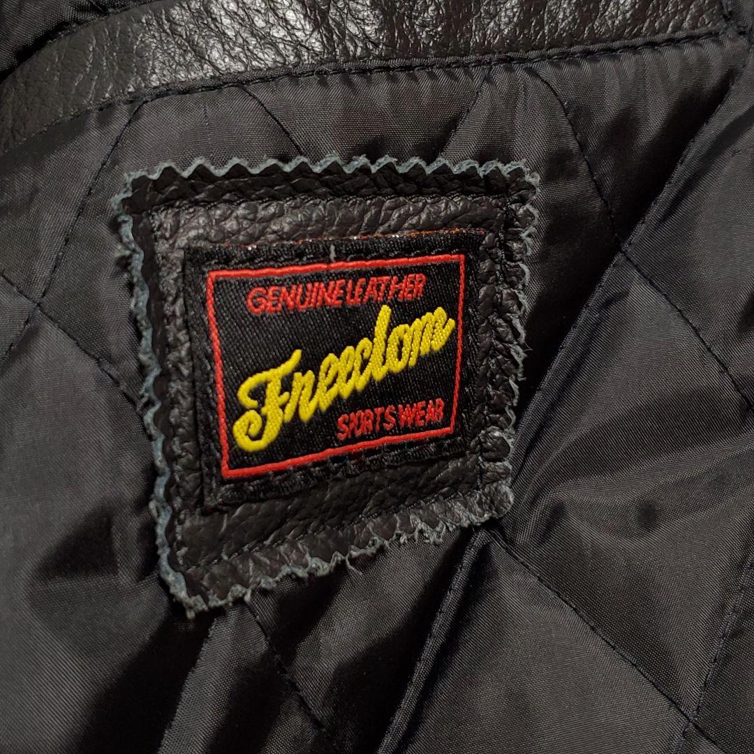 美品✨Freedom フリーダム シングルライダース レザージャケット 40