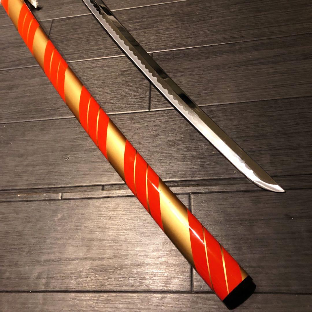 本格模造刀　居合刀　橙拵え　模造刀 日本刀　刀