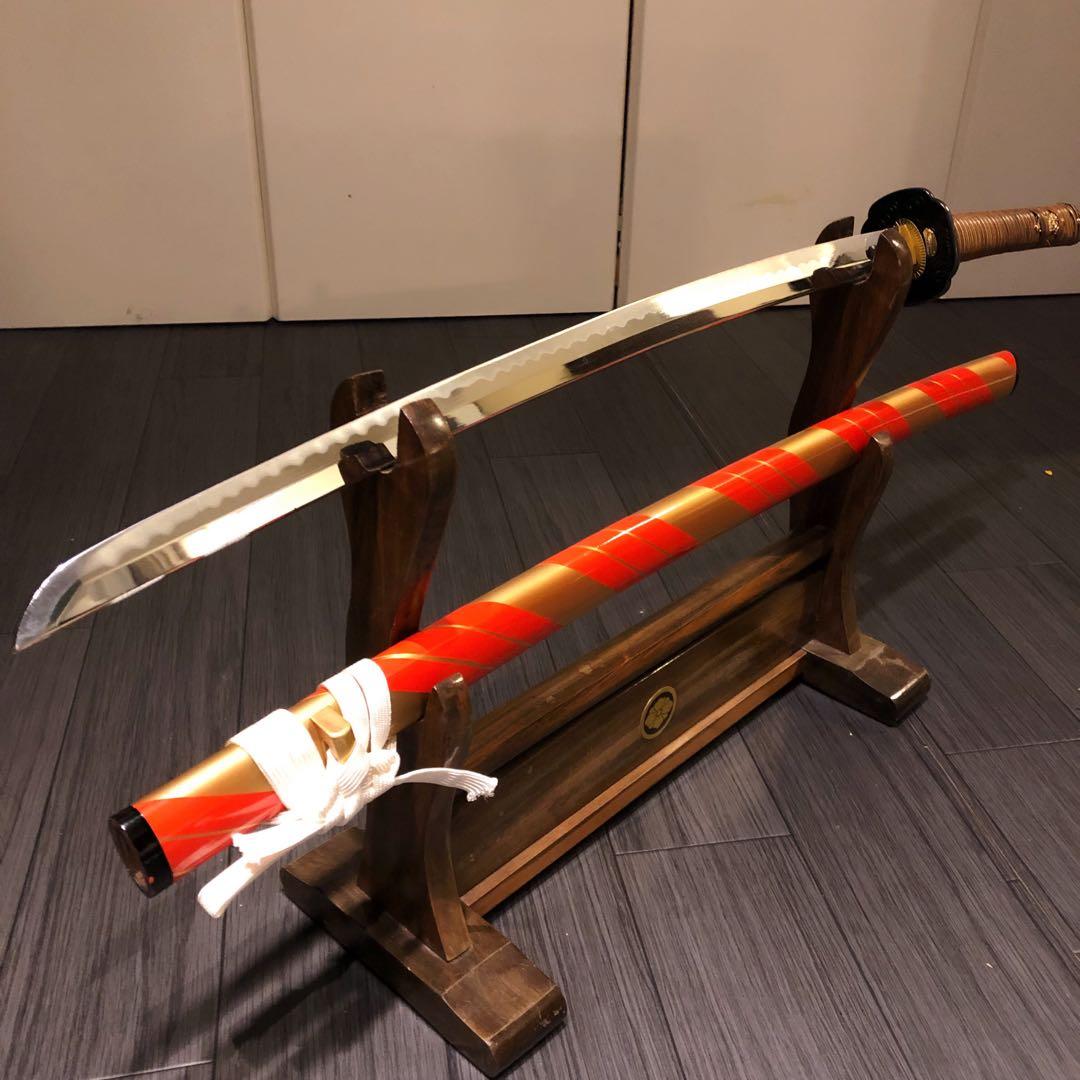 本格模造刀　居合刀　橙拵え　模造刀 日本刀　刀