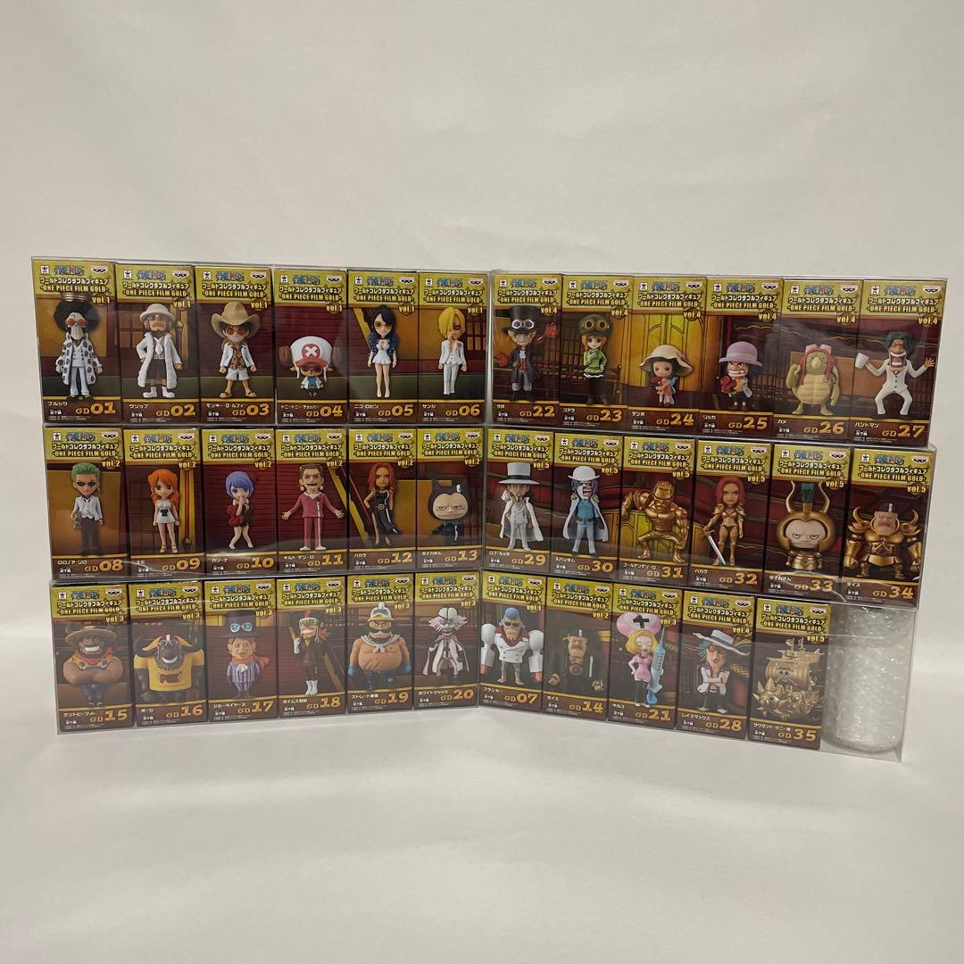 ワンピースワールドコレクタブルフィギュアFILM GOLD全35種おまけポスター
