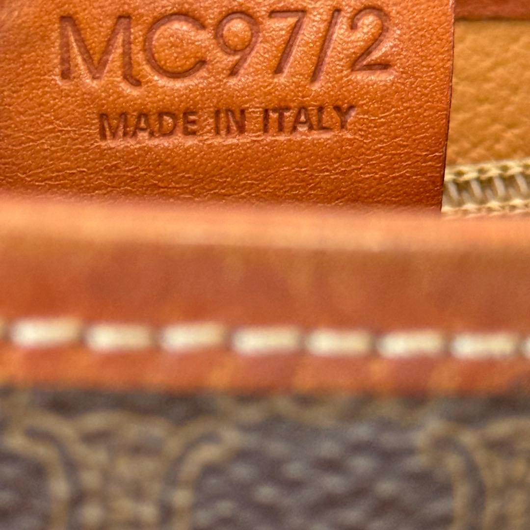 セリーヌ マカダム ハンドバッグ バケツ トートバッグ ブラウン