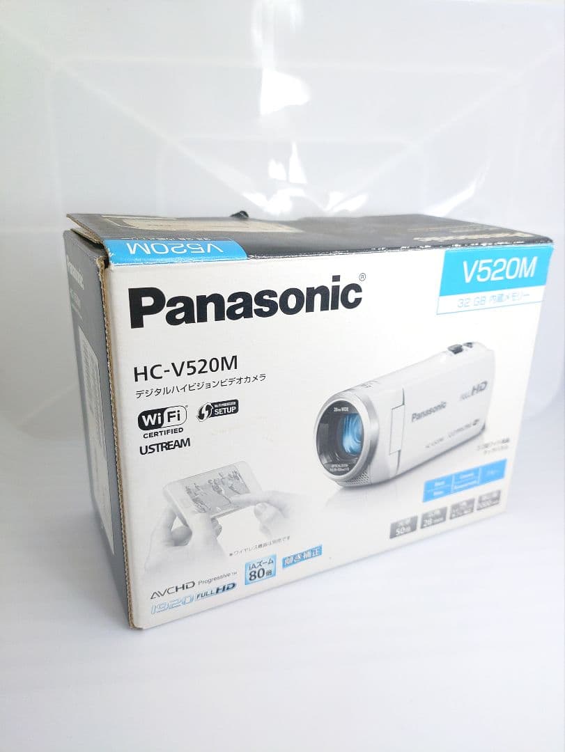 【美品】HC-V520M ビデオカメラ 元箱などバッテリー2本付属 動作確認済