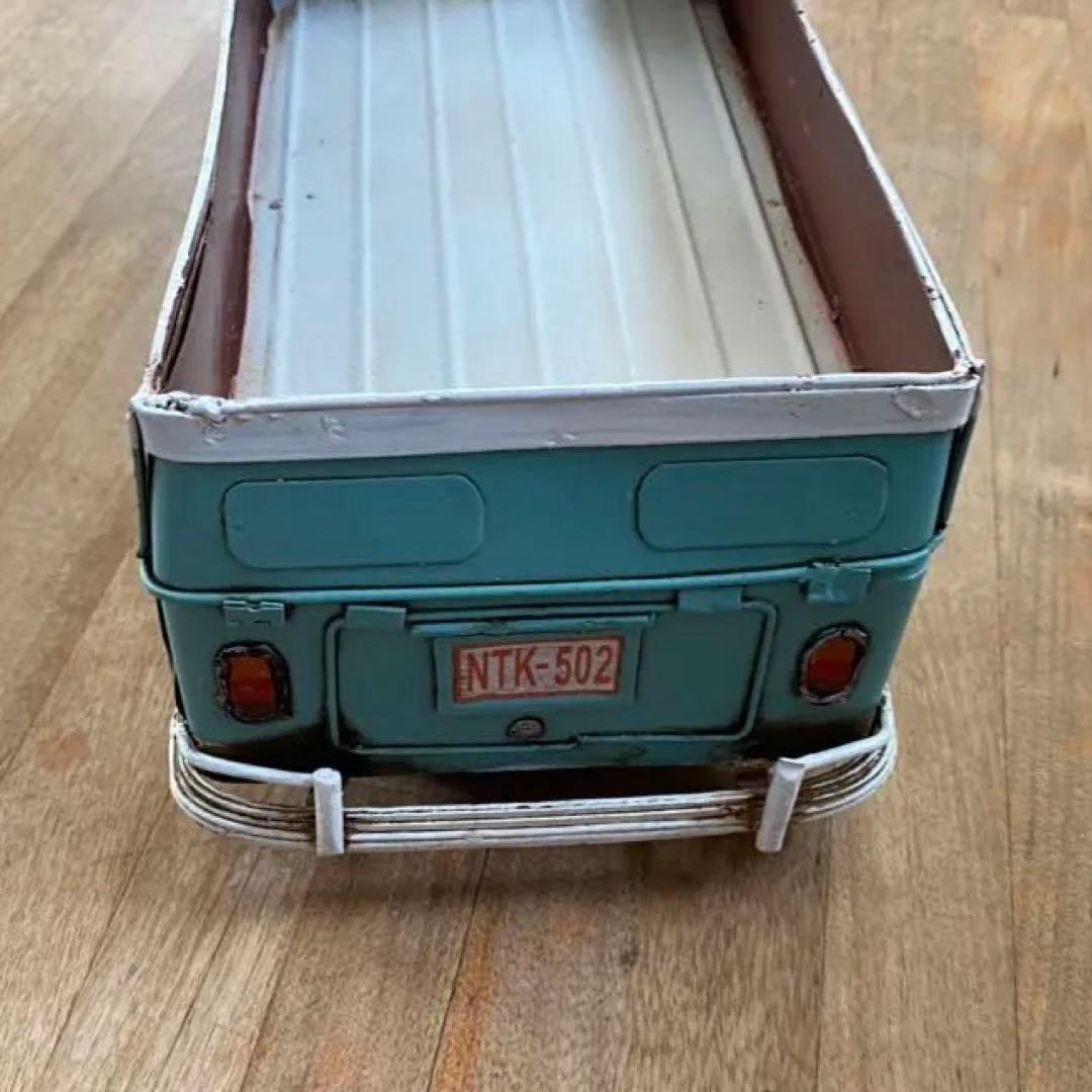 ワーゲンバス風 ブリキ製 ミニカー インテリア雑貨　①