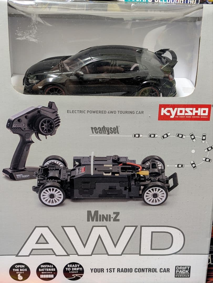 京商　ミニッツ　AWD　 ホンダ　シビック　TypeR クリスタルブラックパール