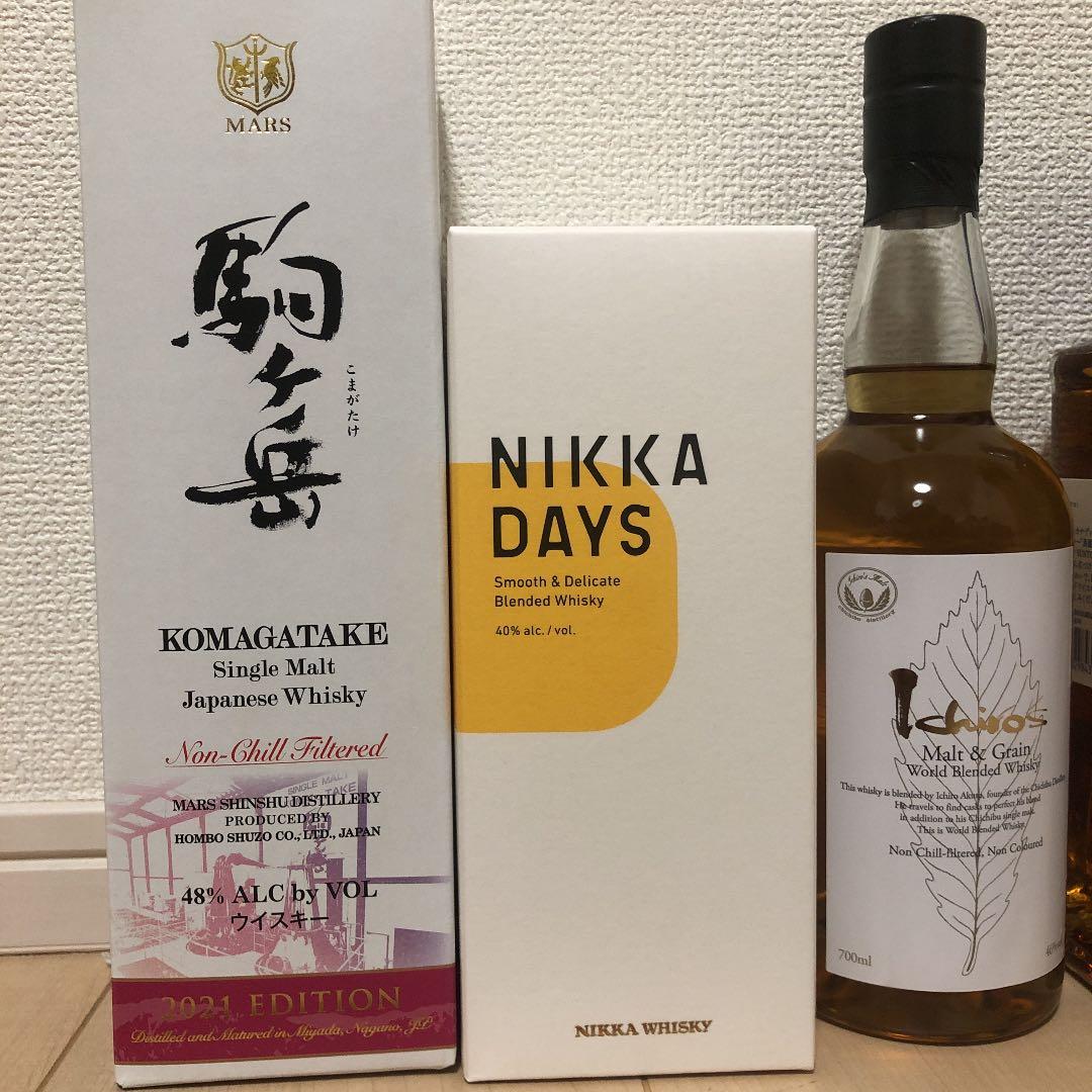 7本セットウイスキーイチローズモルト　シングルモルト駒ヶ岳2021エディション