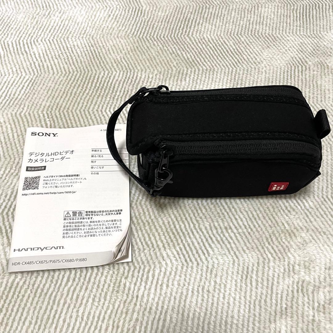 SONY HDR-CX680 ビデオカメラ ケース microSD64GB付き