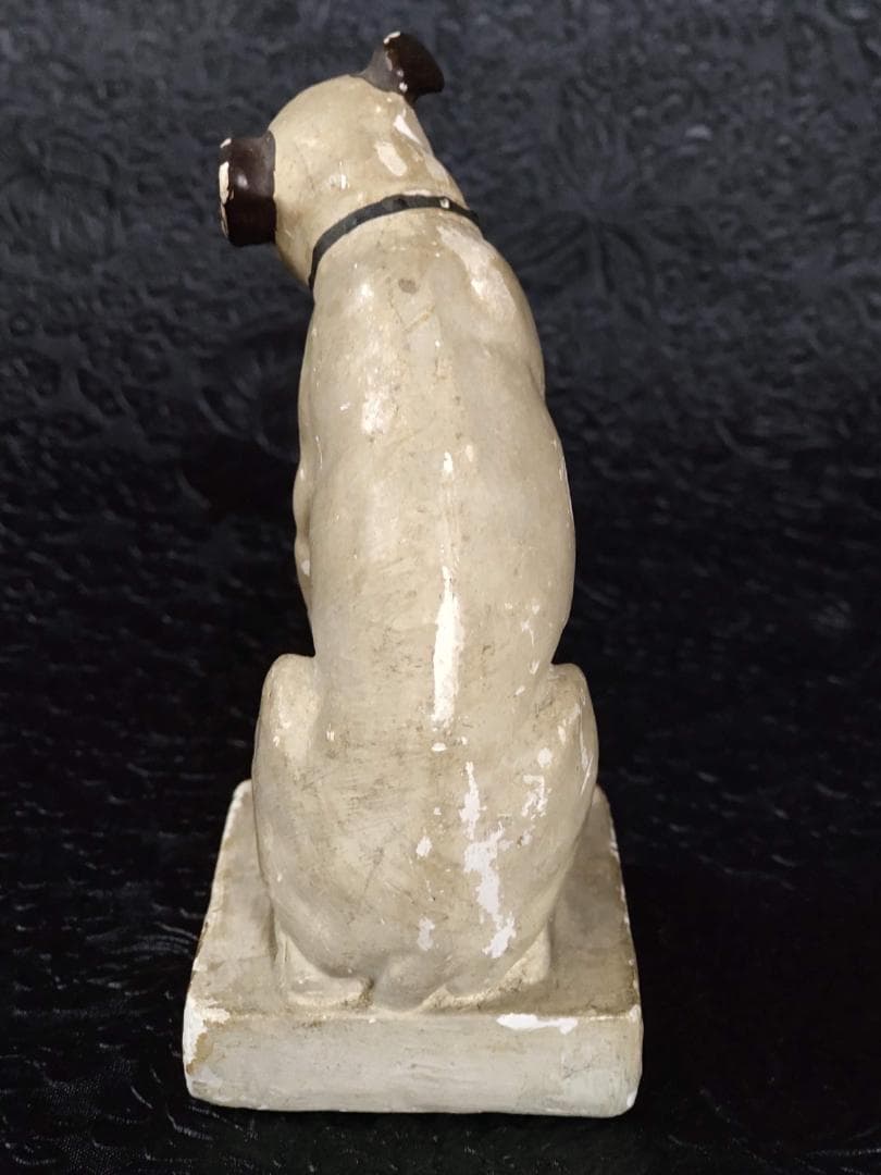 アンティーク ビクター　ニッパー犬　チョークウェア（石膏像）