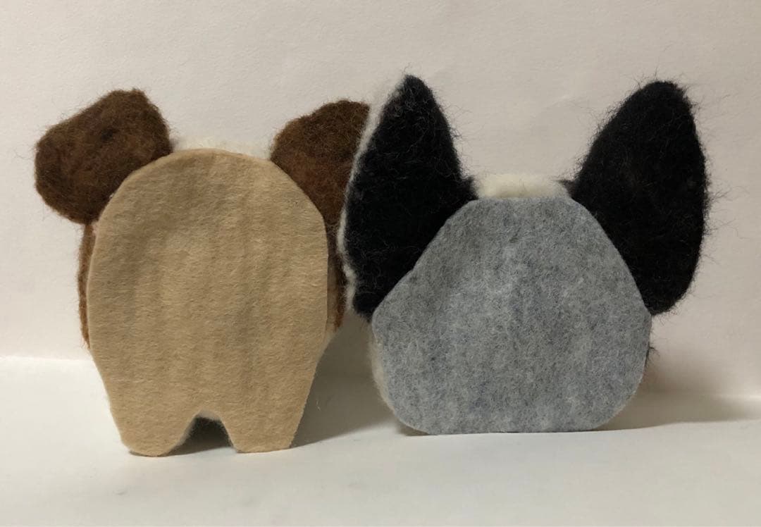 羊毛フェルト　オーダー　EブルFブルブリー　顔半立体