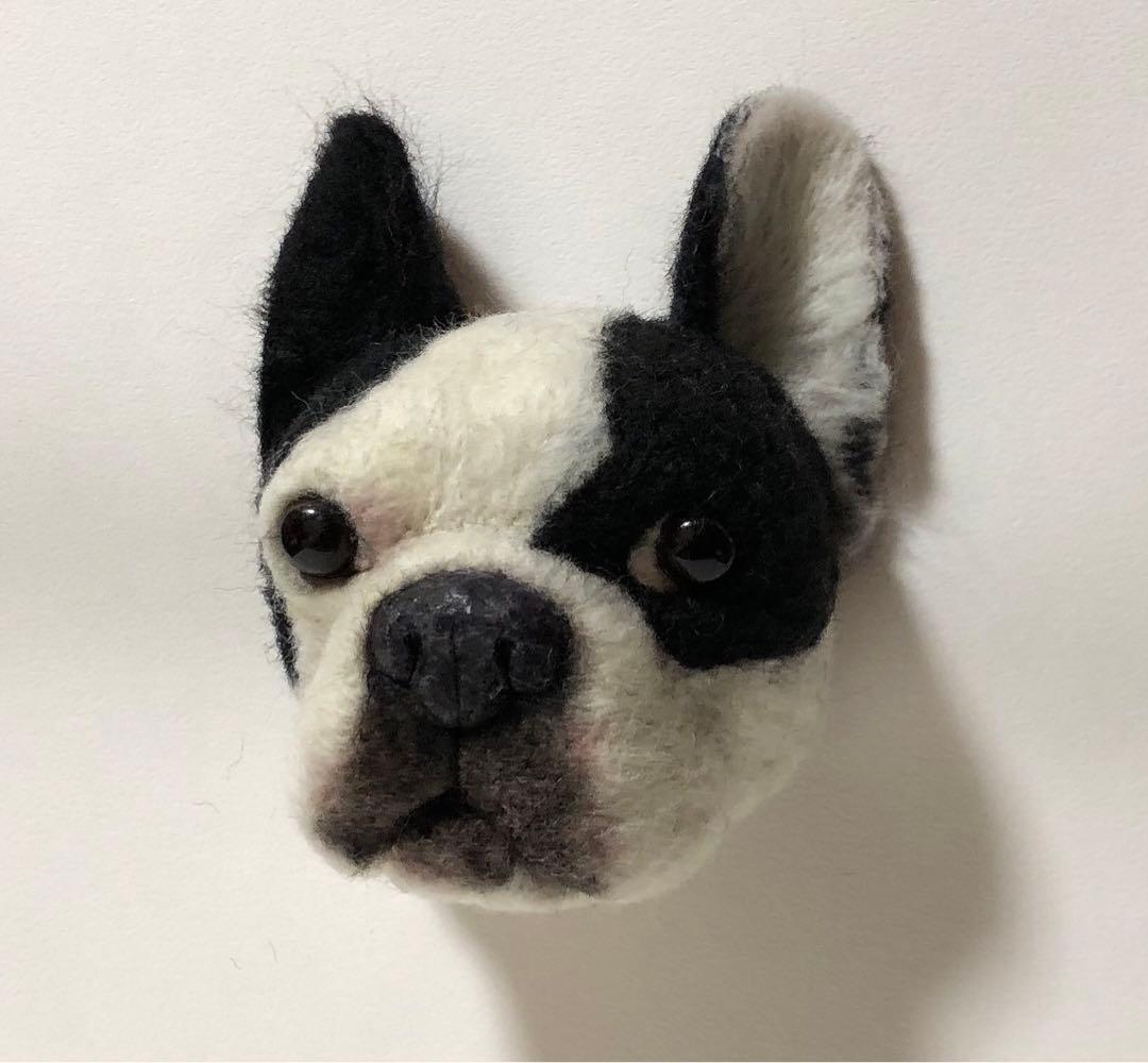 羊毛フェルト　オーダー　EブルFブルブリー　顔半立体