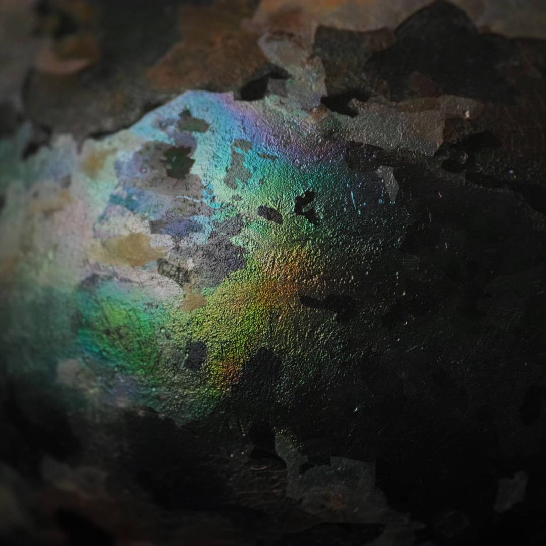 17-18世紀 金化したオニオンボトル オランダ発掘品 アンティーク デルフト