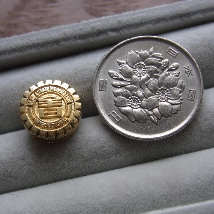 銀金張 バッジ 全日本不動産協会【全日】