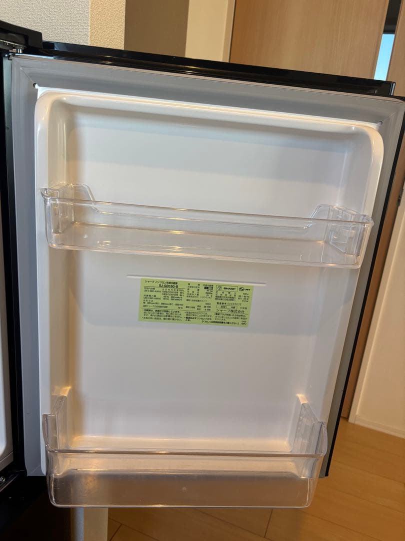 SHARP 冷蔵庫 SJ-GD15G-B 152L 2021年製 一人暮らし