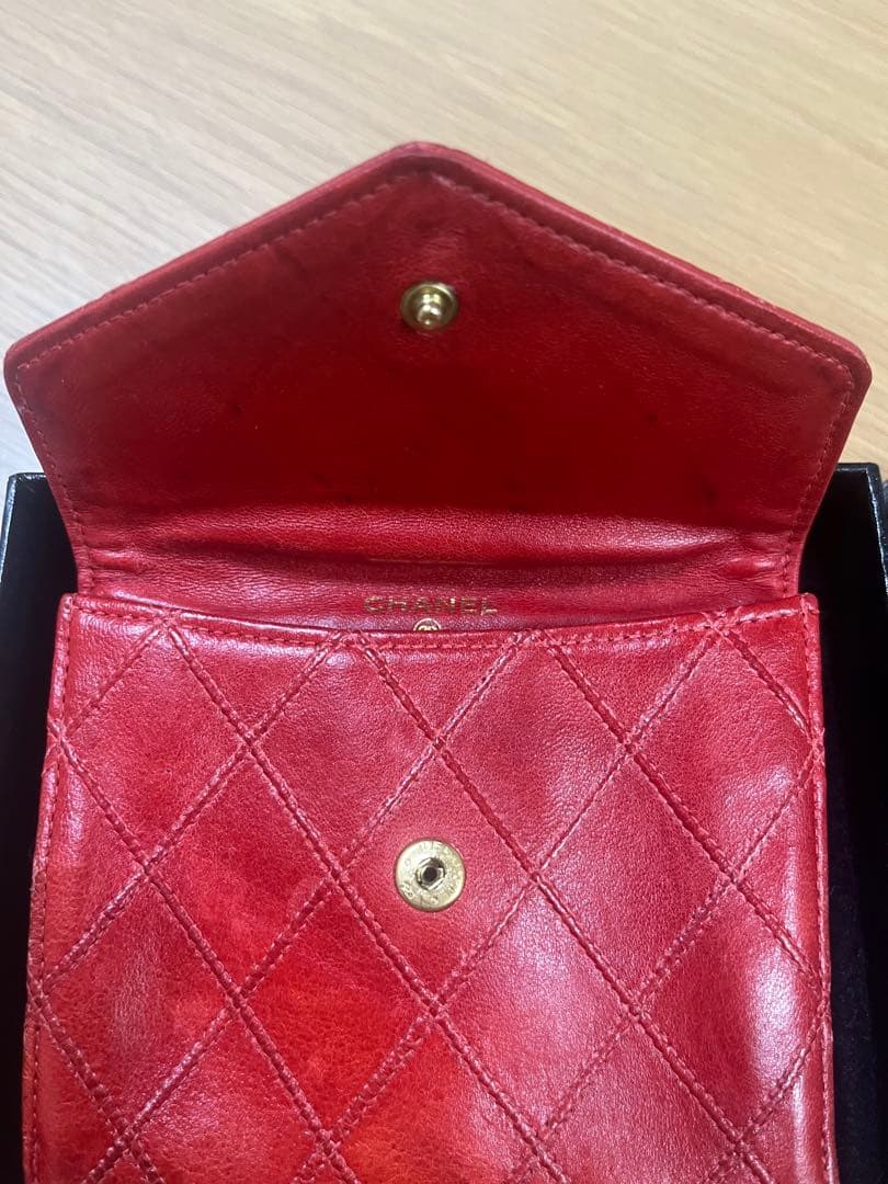 シャネル　二つ折り財布　ビコローレ