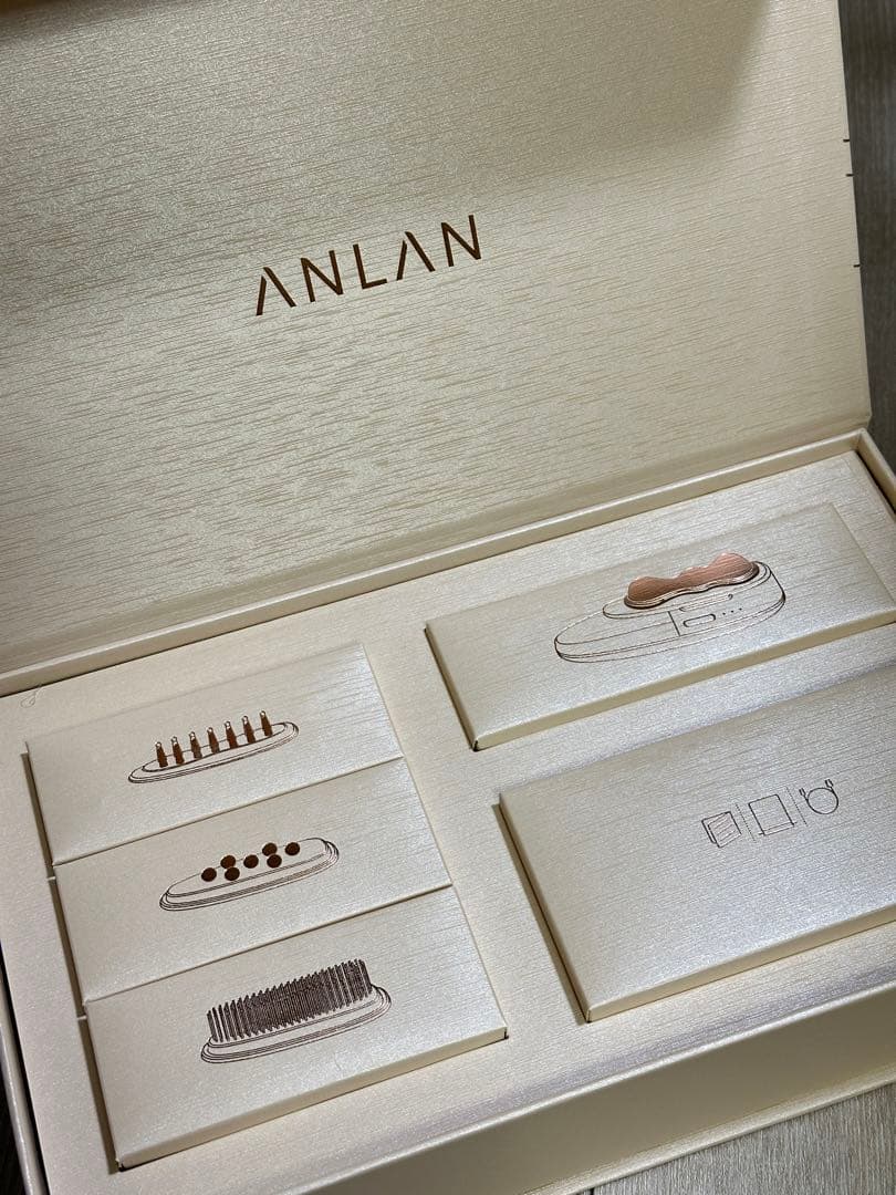 ANLAN リフトスパ温冷かっさ EMS リフトブラシ 電気ブラシ