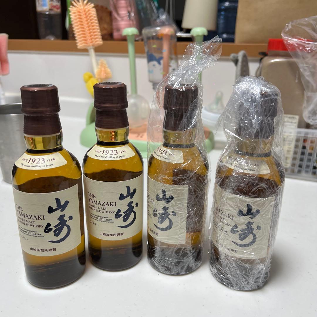 サントリーシングルモルトウイスキー 山崎 180ml 4本