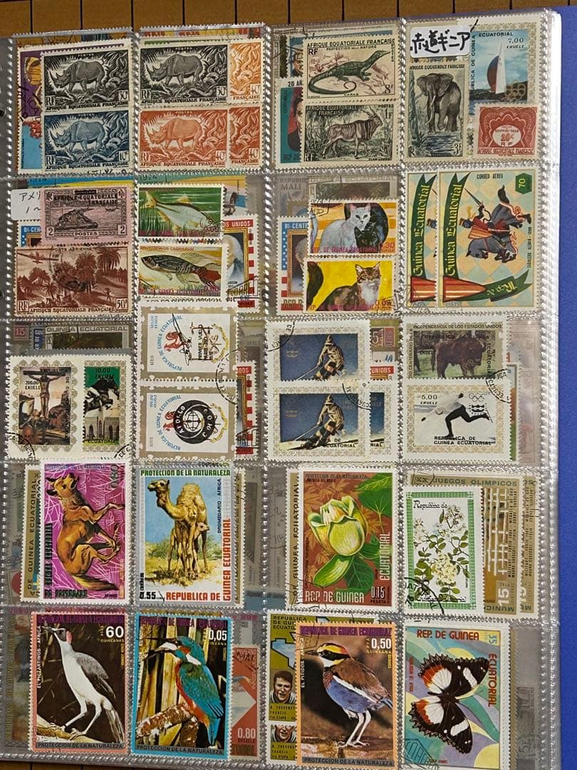 アフリカの切手　ファイル売り　超大量セット