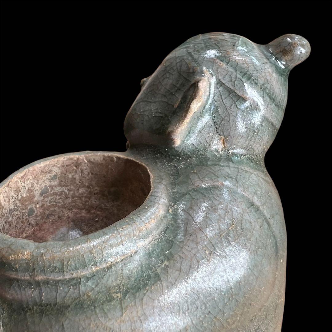 高麗青磁 香炉 珍品 置物 陶器 李朝 韓国 朝鮮 骨董品 古美術