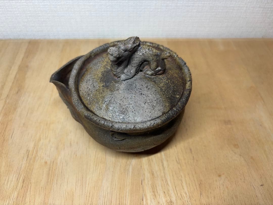52.備前焼 宝瓶 登り窯 龍 りゅう リュウ 手びねり 急須
