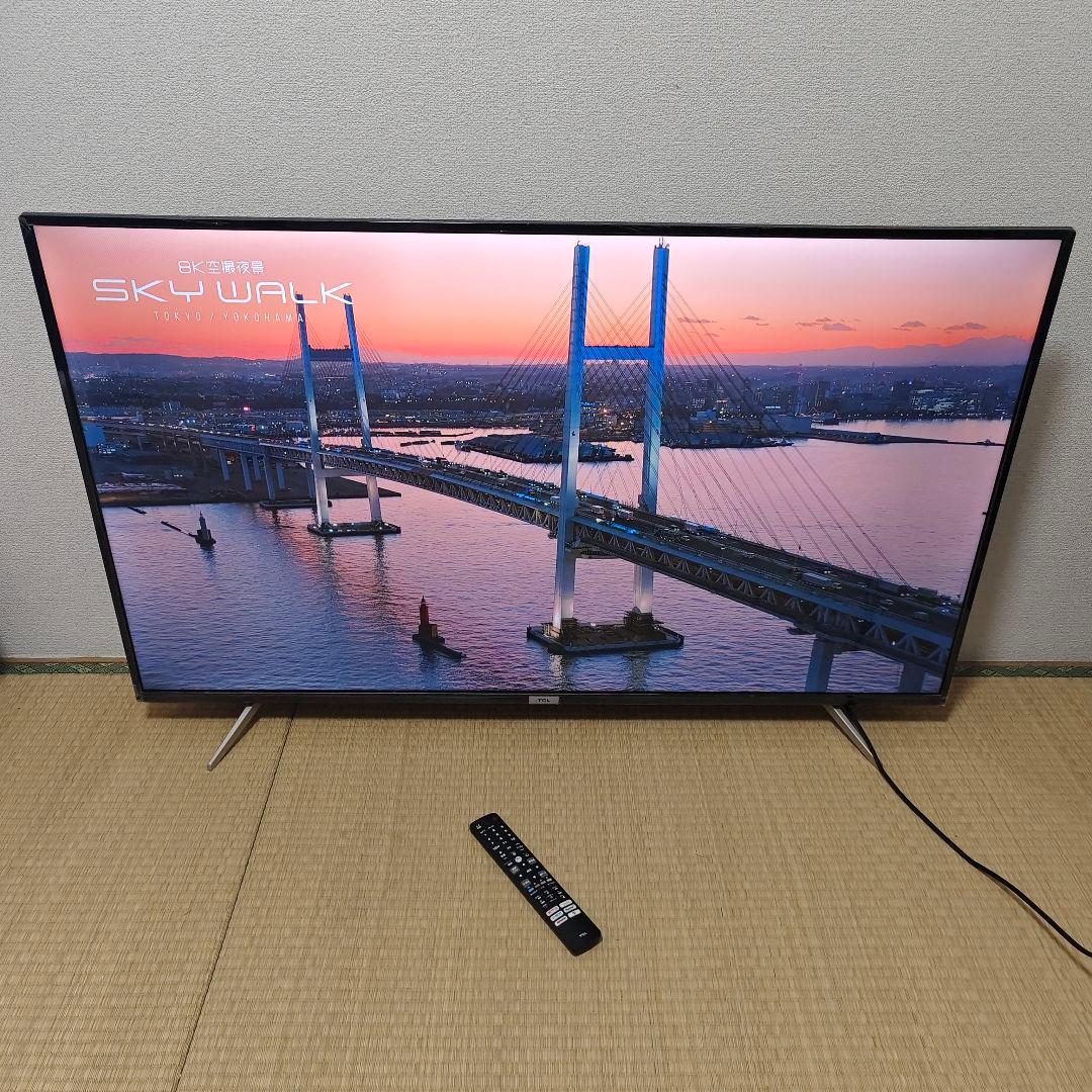 TCL 55型✨4kチューナー内蔵スマートテレビ ネット動画/地上デジ 22年製