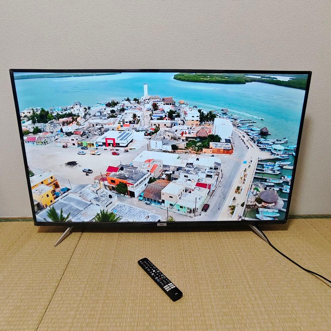 TCL 55型✨4kチューナー内蔵スマートテレビ ネット動画/地上デジ 22年製