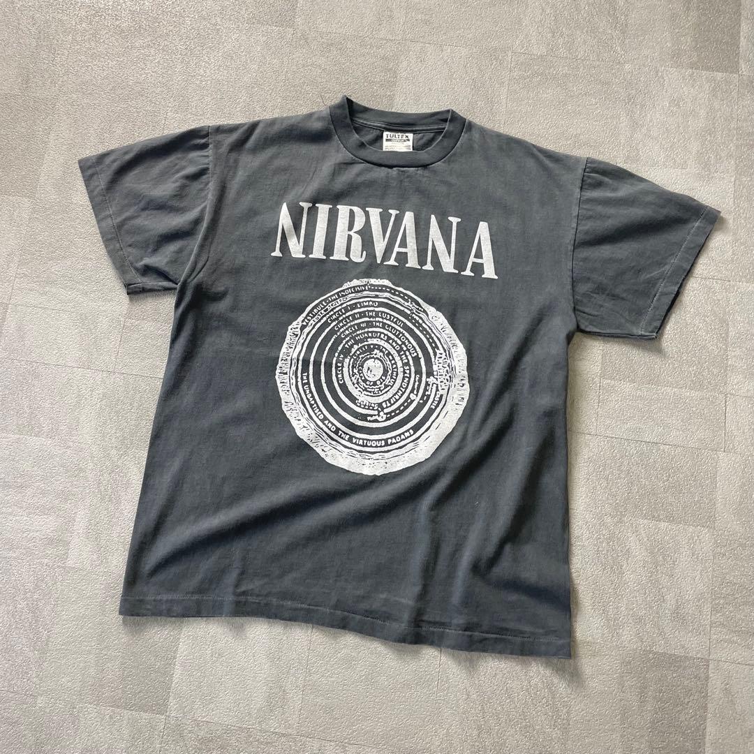 トップス NIRVANA s/s fade band t-shirt black l