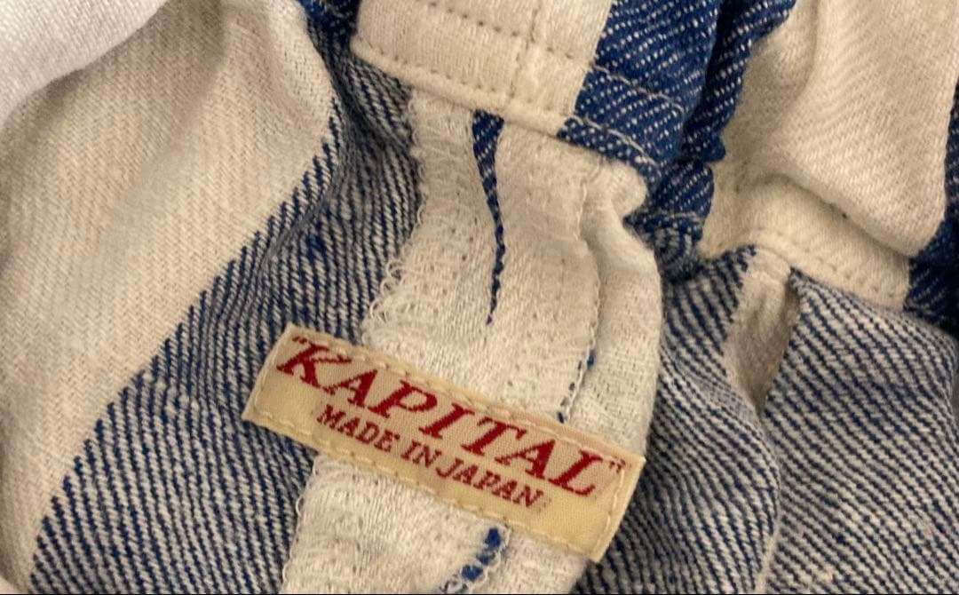KAPITAL キャピタル リネン ストライプ パンツ