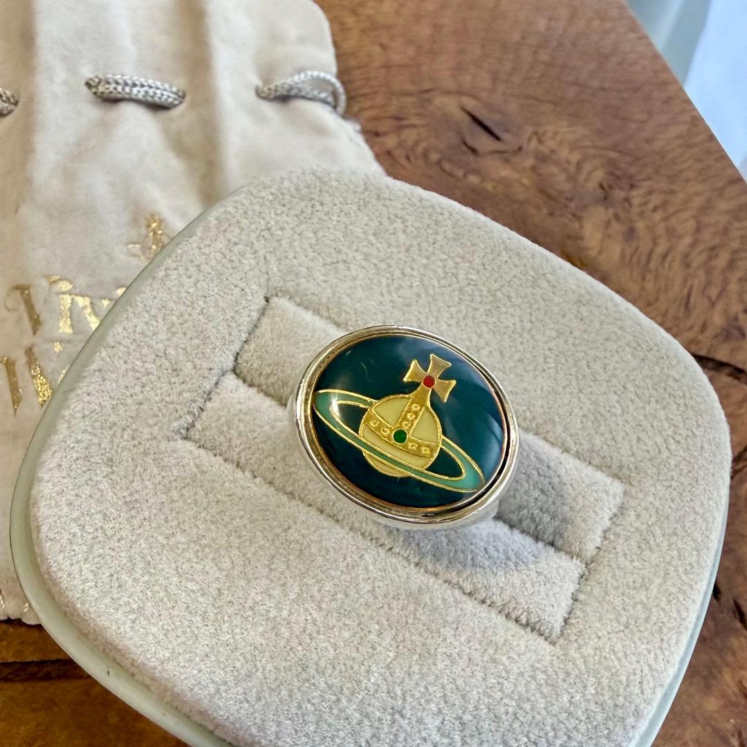 希少色/正規品 Vivienne Westwood エナメルボタンオーブリング