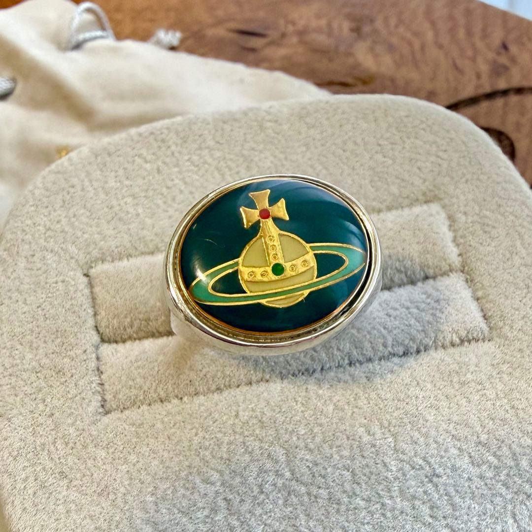 希少色/正規品 Vivienne Westwood エナメルボタンオーブリング