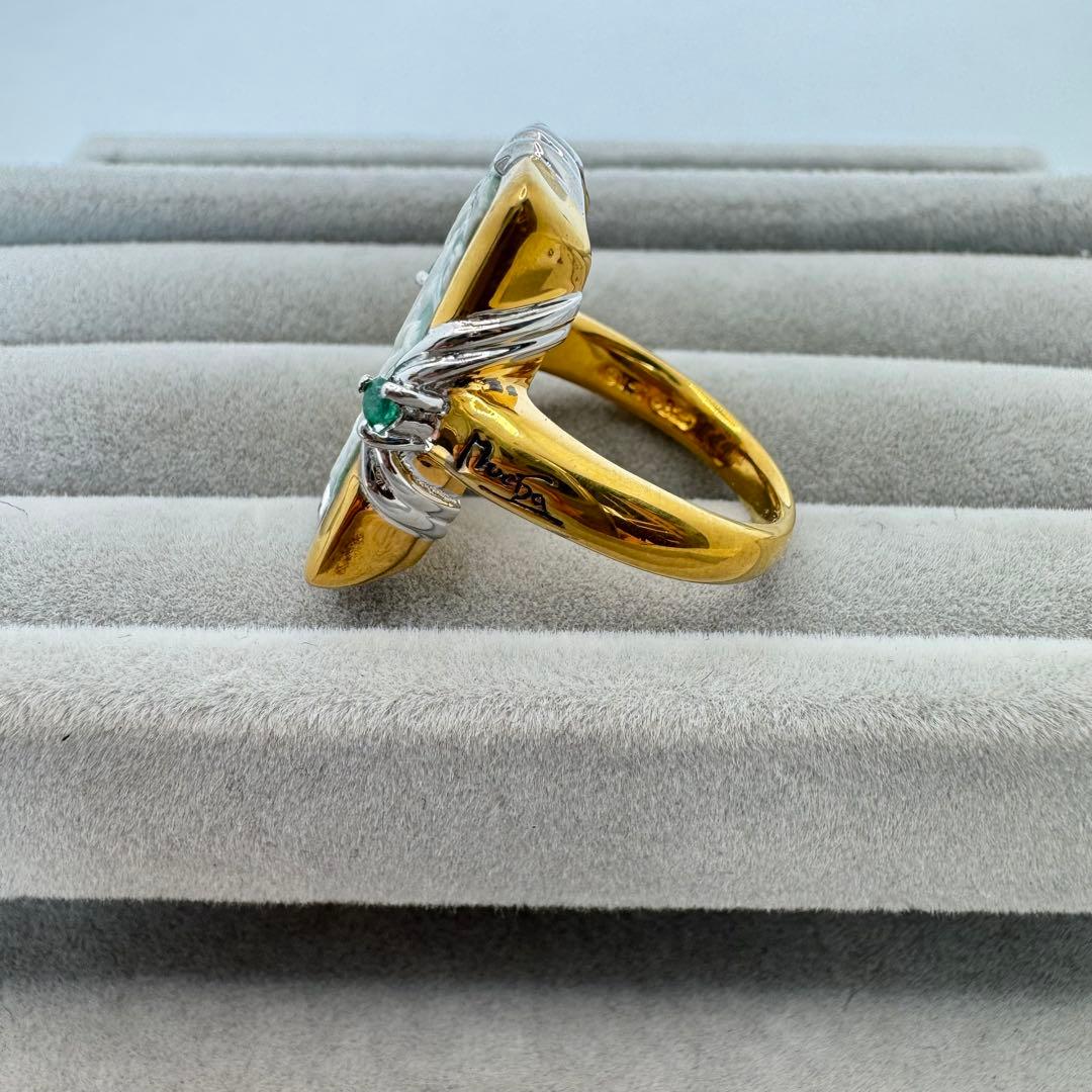 【ケース付き】Mucha ミュシャ カメオ　宝飾リングコレクション　13号　3点