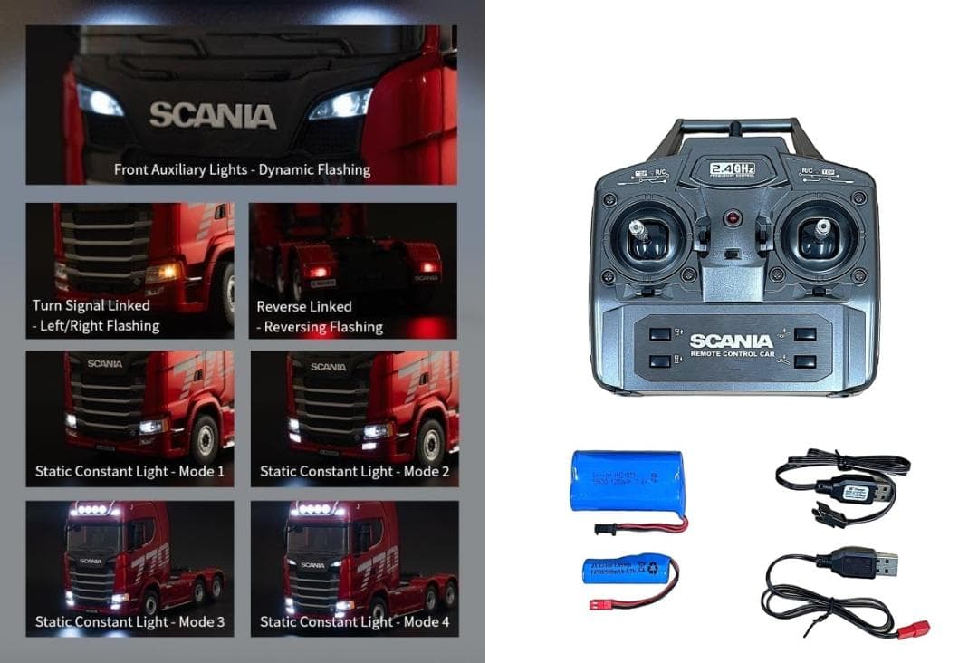 新品未使用品・安心の国内在庫品 スカニア 770S トレーラーラジコンセット