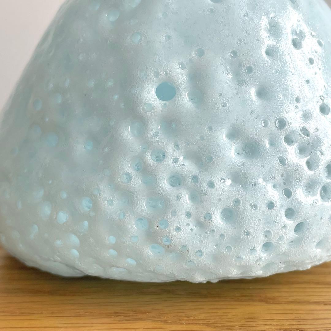 中村真那 ガラスオブジェ 「雪原をかける」 うさぎ 兎 ガラス作家 一点物