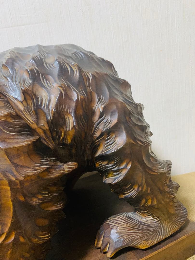 希少品　昭和レトロ　アンティーク　北海道　阿寒湖　木彫り熊　アイヌ工芸　民芸品