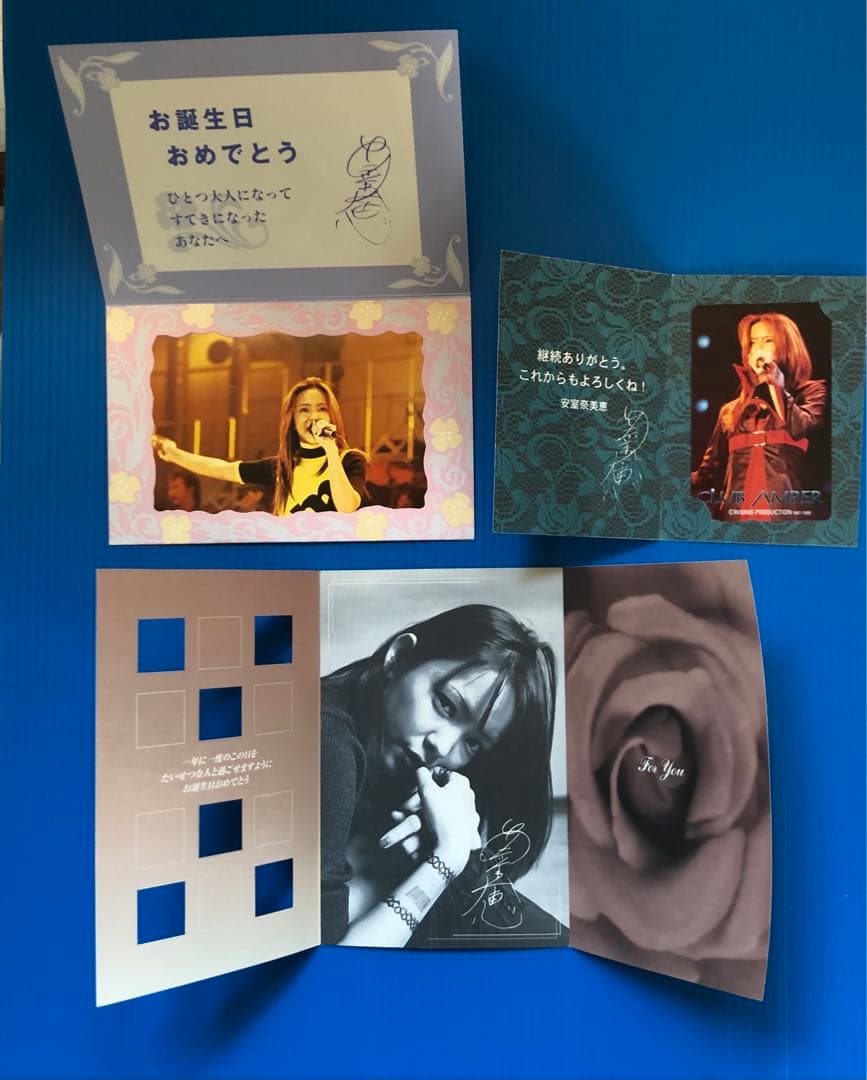 １４０、安室奈美恵誕生日メッセージカード&初期会員￼継続特典