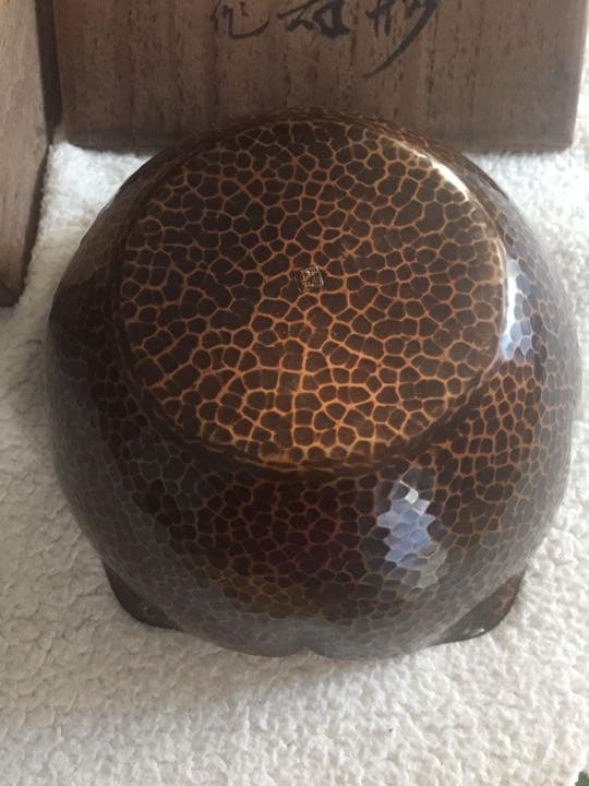 黄銅桔梗花形菓子器