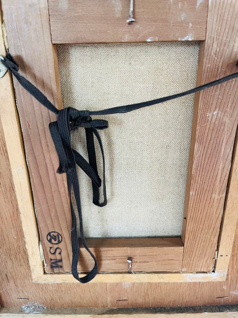 絵画　　裸体画　2枚セット　保　アンティーク　木彫り　現代美術